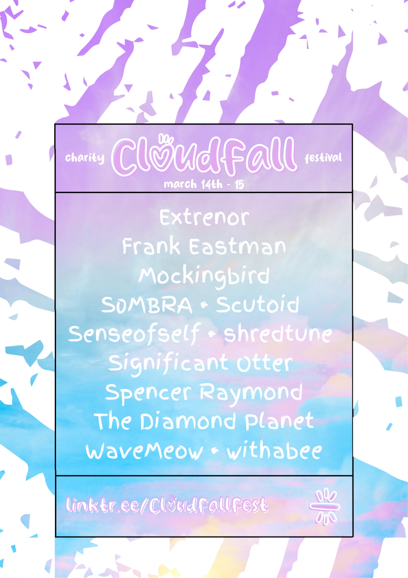 Cloudfall lineup poster